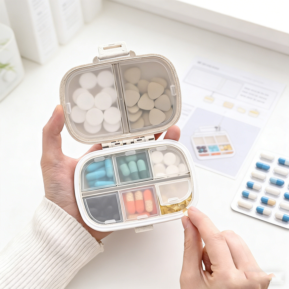 Stationery - กล่องเก็บยาแบบพกพา กล่องใส่ยาประจำสัปดาห์ ชุดปฐมพยาบาลที่บ้าน กล่องอุปกรณ์สำนักงาน