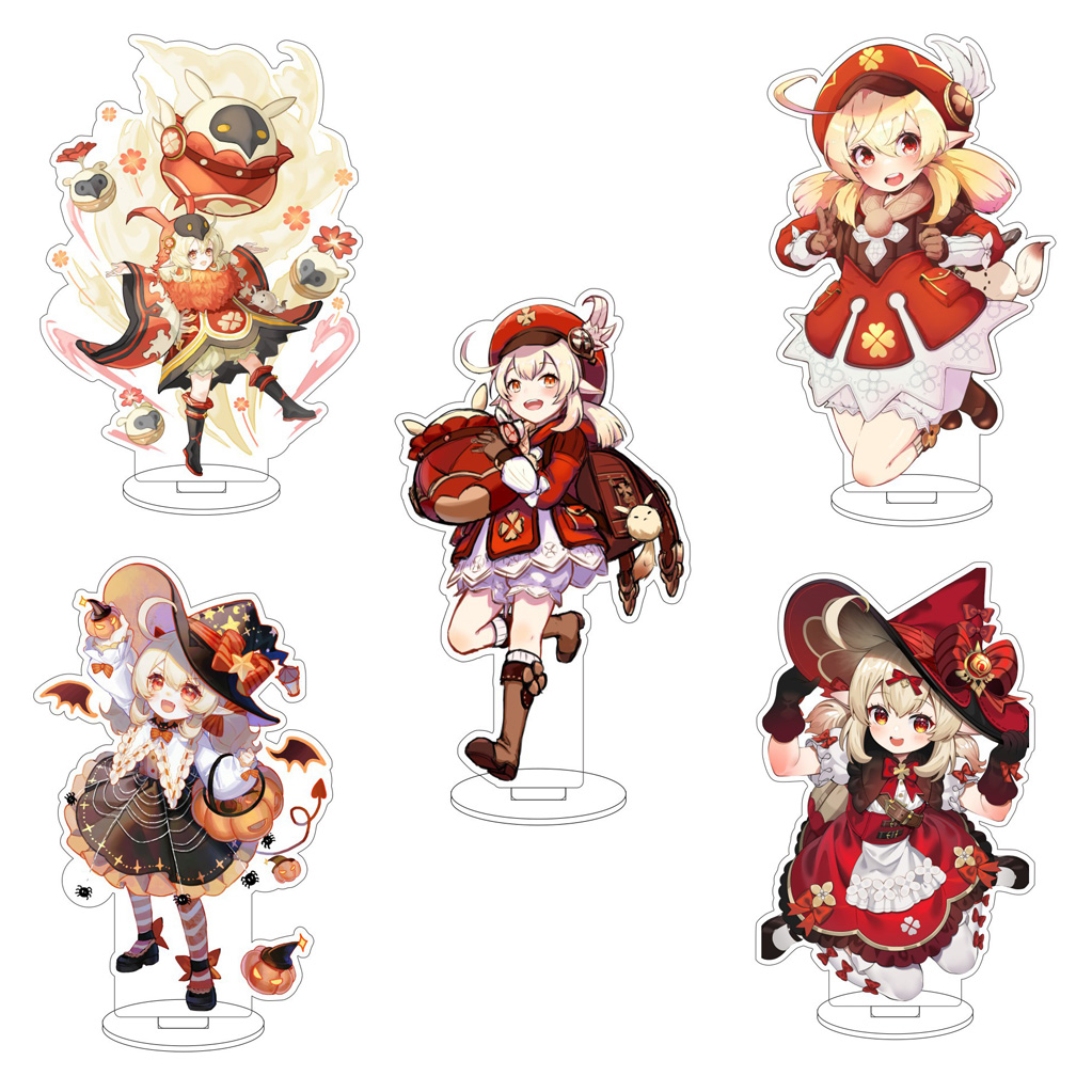 Desk Accessories - ฟิกเกอร์อะคริลิกอนิเมะ Genshin Impact ขนาด 16 ซม.