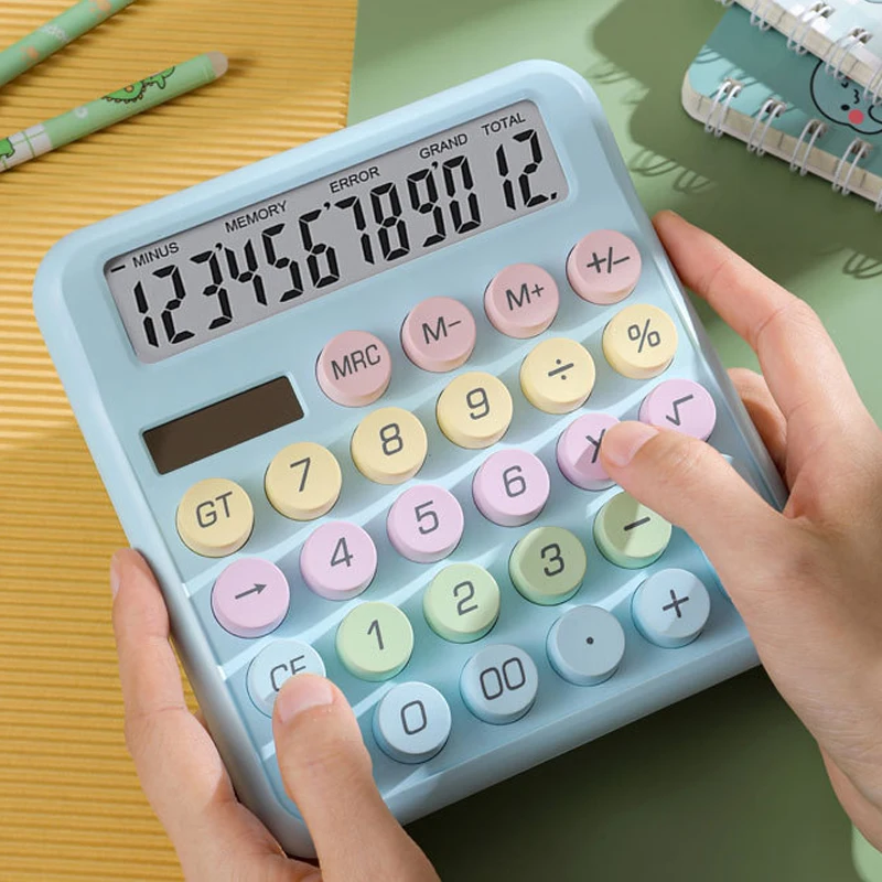 Scientific Calculator For Secondary School - INS dopamine เครื่องคิดเลขสีลูกกวาดจอแสดงผลขนาดใหญ่แป้นพิมพ์แบบกลไกการกลับไปยังอุปกรณ์การเรียน/เครื่องเขียนทางการเงิน
