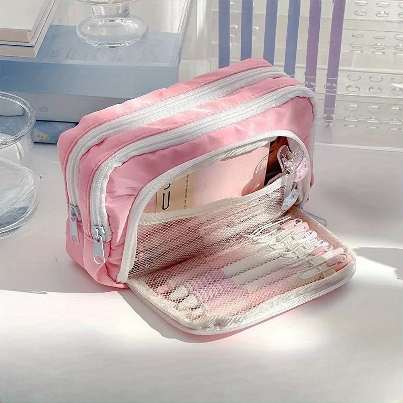 กระเป๋าใส่ดินสอความจุขนาดใหญ่  - Aesthetic Large Pencil Case Pouch บทวิจารณ์และราคา