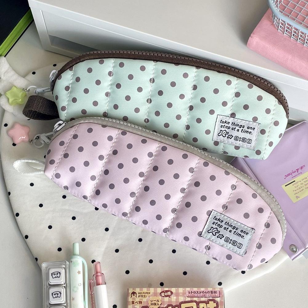 กระเป๋าดินสอลายจุดสวยงามแบบพกพ - Aesthetic Large Pencil Case Pouch บทวิจารณ์และราคา