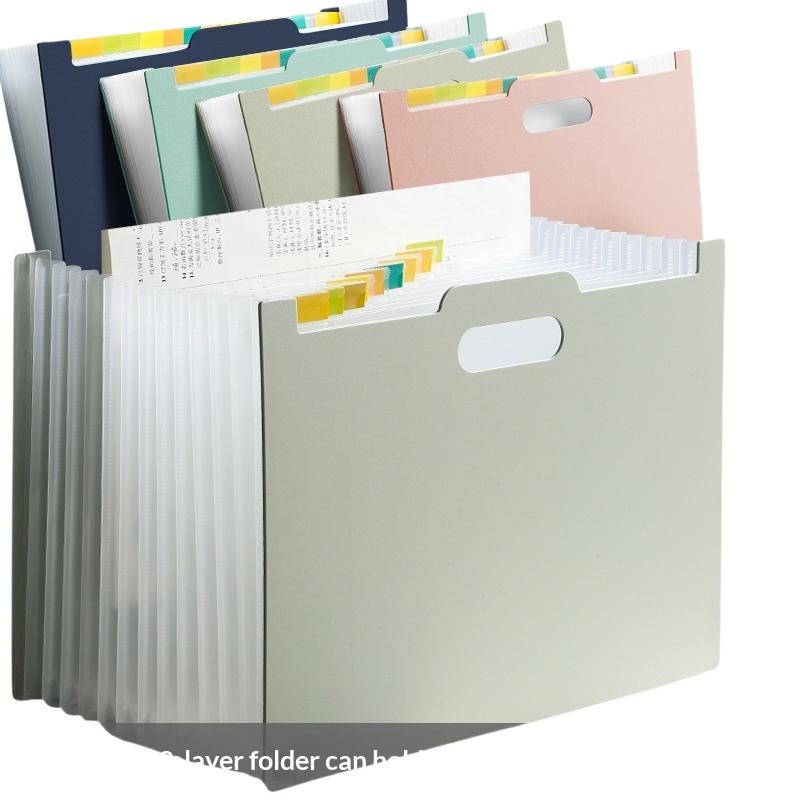 แฟ้มเอกสารแบบขยายได้ 13 ช่อง พ - Expandable Accordion File Folder 13 Pockets บทวิจารณ์และราคา
