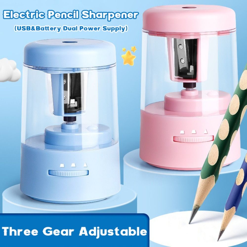 เครื่องเหลาดินสอไฟฟ้าปรับได้ 3 - Electric Pencil Sharpener Usb บทวิจารณ์และราคา