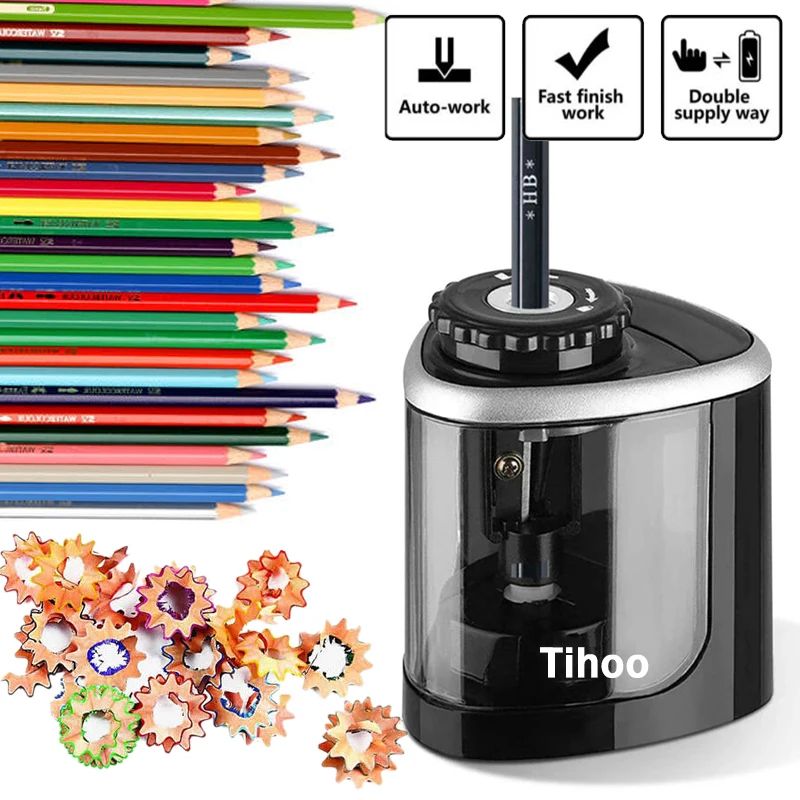 เครื่องเหลาดินสอไฟฟ้าแบบอัตโนม - Electric Pencil Sharpener Usb บทวิจารณ์และราคา